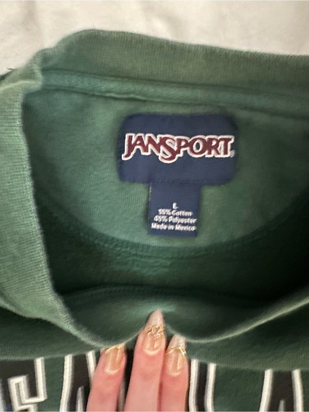 Jansport Forest Green 'Great Lakes Baseball' Crewneck Sweatshirt - Picture 3 of 4
